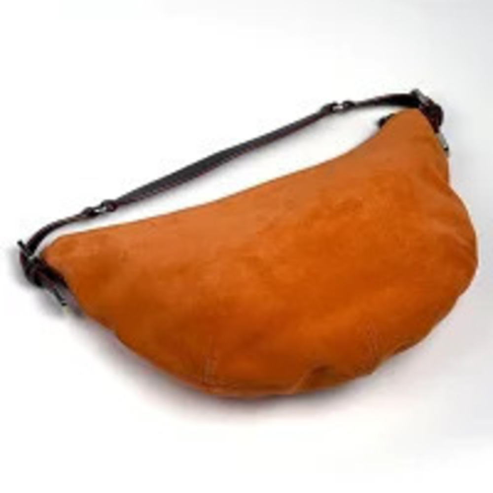 Loewe Bag Shoulder Anagram Suede Hobo Orange